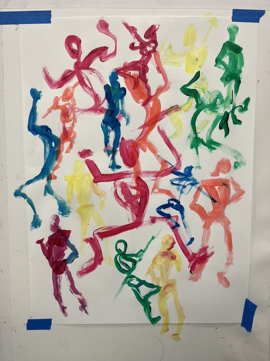 charlali's tweet photo. Figure painting La La La https://t.co/RwVHeupyit