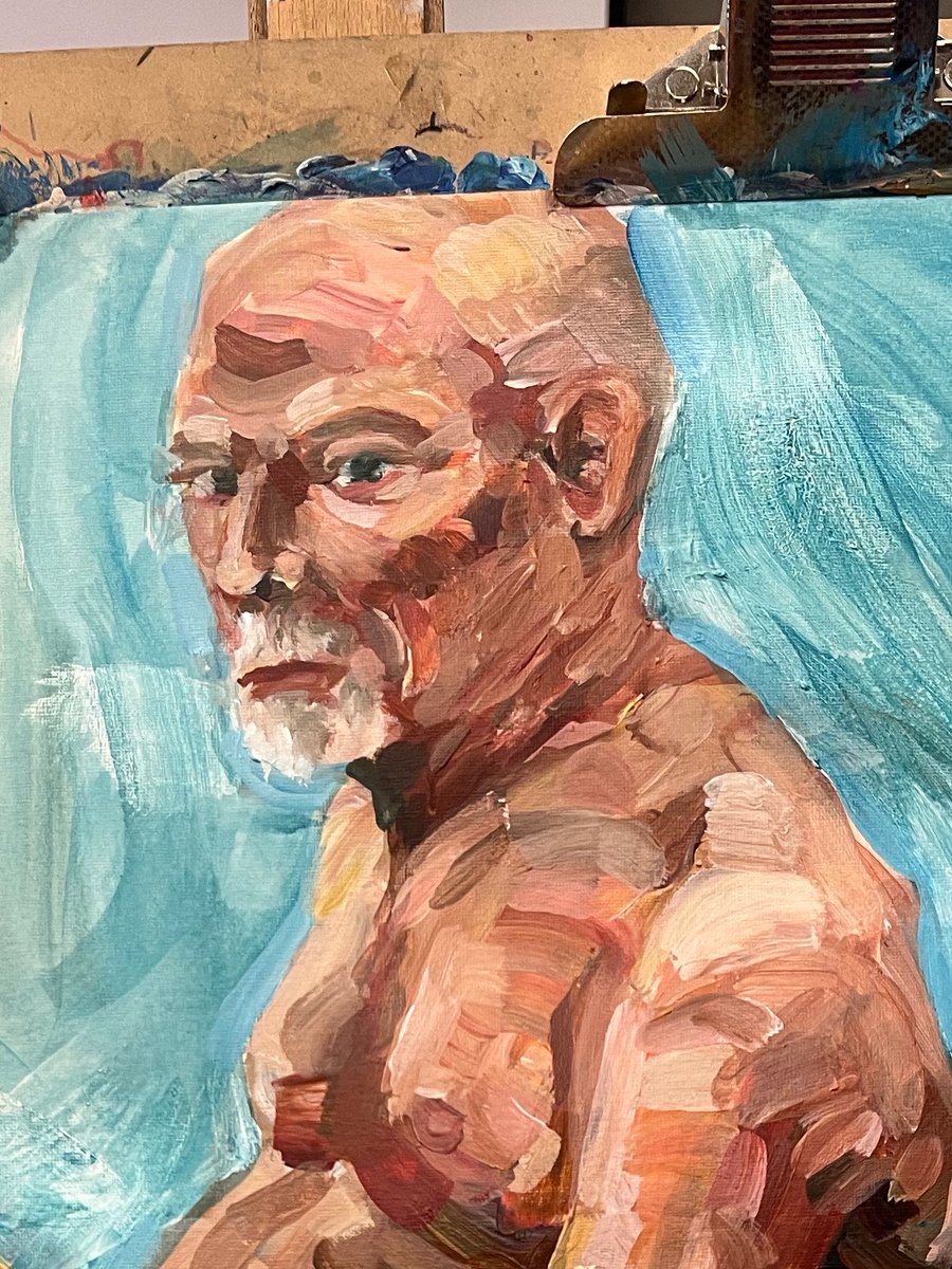 charlali's tweet photo. Figure painting La La La https://t.co/RwVHeupyit