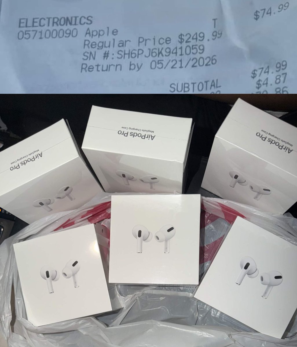 $250 APPLE AIRPODS PRO FOR $75 AT TARGET MSRP $249.99 → $74.99