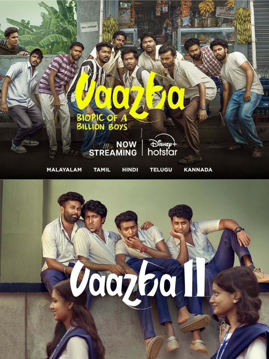 justtaj45's tweet photo. The two films are Malayalam entertainers targeted at youth, notable for their relatability, bromance, humor, and heartfelt scenes rather than novel narratives. #Vaazha stands as a solid debut, with #Vaazha2 widely regarded as the superior and more refined continuation. 👌🏼💯 https://t.co/qbyGUHusAa