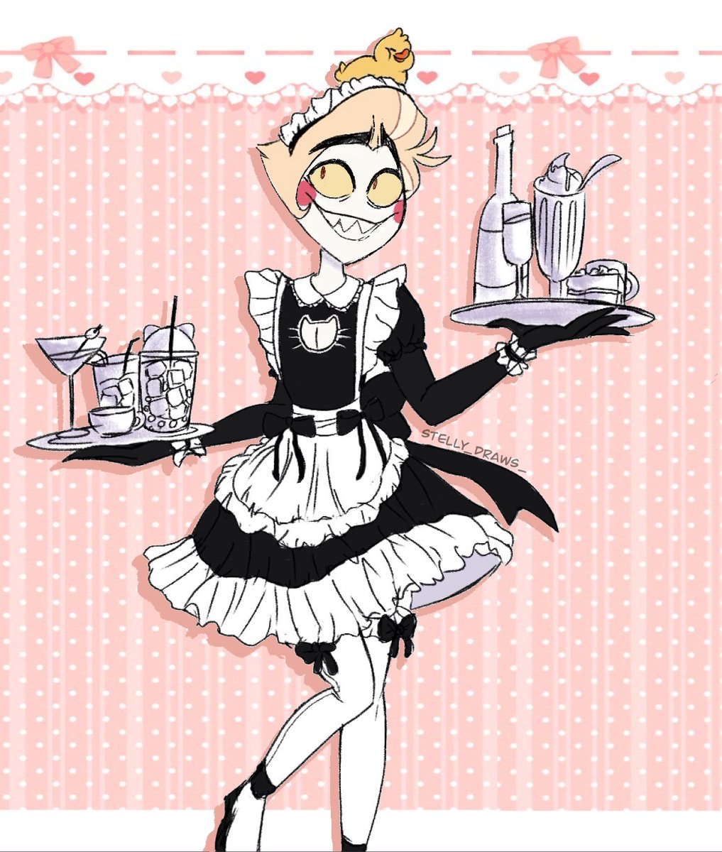 HellishFishy's tweet photo. hails.♡

Late to maid day 🍎

#hazbinhotellucifer https://t.co/hybYebF3Sm