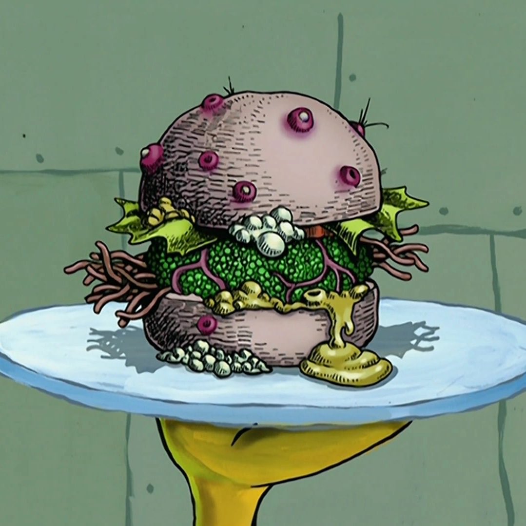 i was so proud of my sandwich made with homebaked five grain bread and homegrown alfalfa sprouts then i realized it looks like The Nasty Patty ☹️☹️☹️☹️☹️☹️☹️☹️☹️☹️☹️☹️☹️☹️