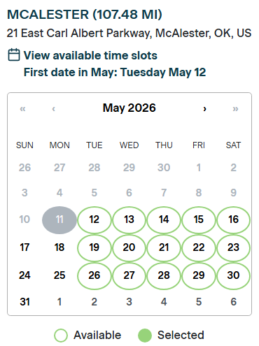 OkstatePestEd's tweet photo. PSI upcoming Test dates available for McAlester. https://t.co/VJBUQ3dA5V #okstate #extension #pested https://t.co/J6Bb08aaQy