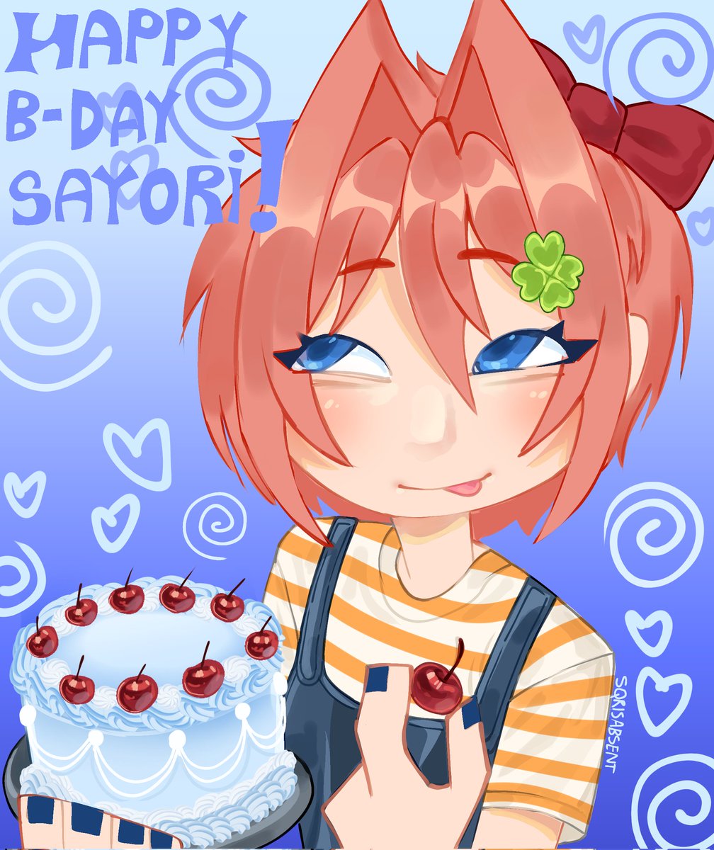sqrisabsent's tweet photo. Quick drawing for Sayori's birthday!!! #DDLC https://t.co/sgmqMkwlOu