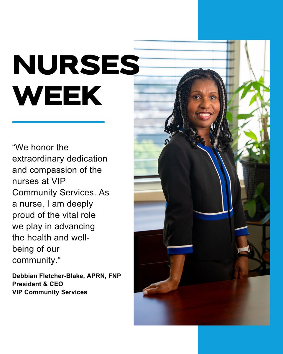 vipcservices's tweet photo. This Nurses Week, VIP Community Services President &amp; CEO Debbian Fletcher-Blake, APRN, FNP, and Board Secretary Lizanne Fontaine, JD, RN, thank our nurses for the vital role they play in advancing the health and well-being of New Yorkers every day. https://t.co/4iSjS9MGjY