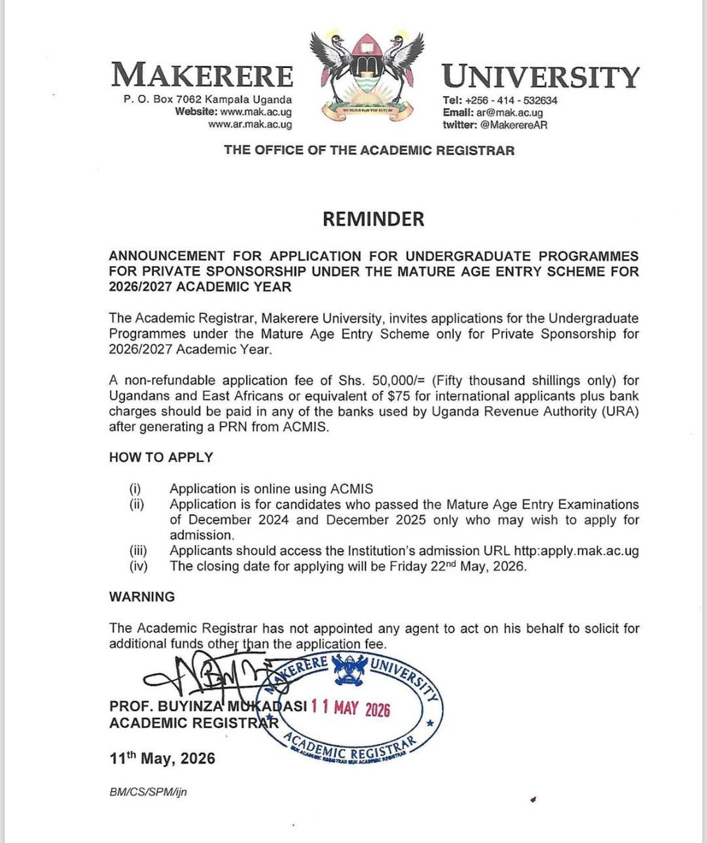 Makerere Students' Guild tweet media