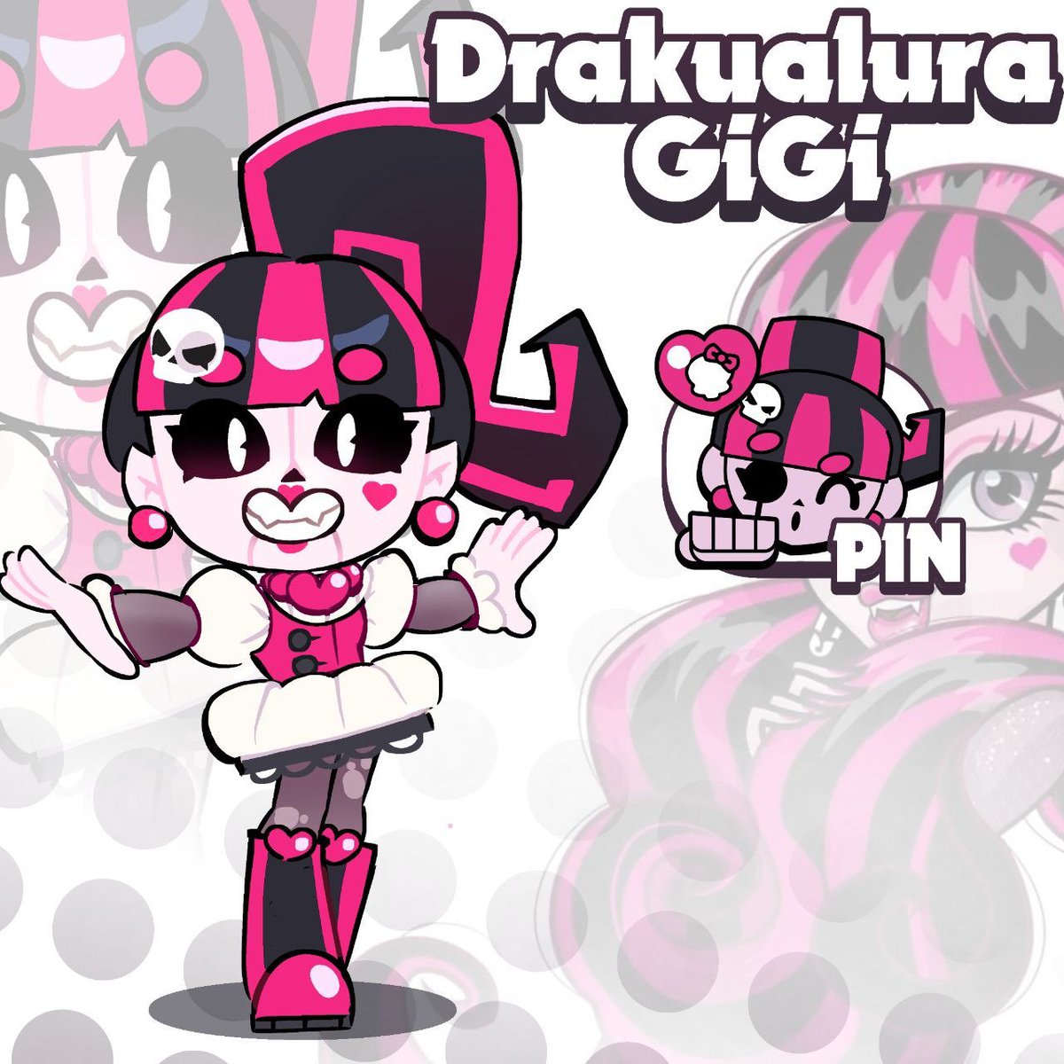 Oboany1055's tweet photo. MONSTER HIGH X BRAWL STARS🧟‍♀️

#BrawlStars #Art https://t.co/lkIVcJCaQS