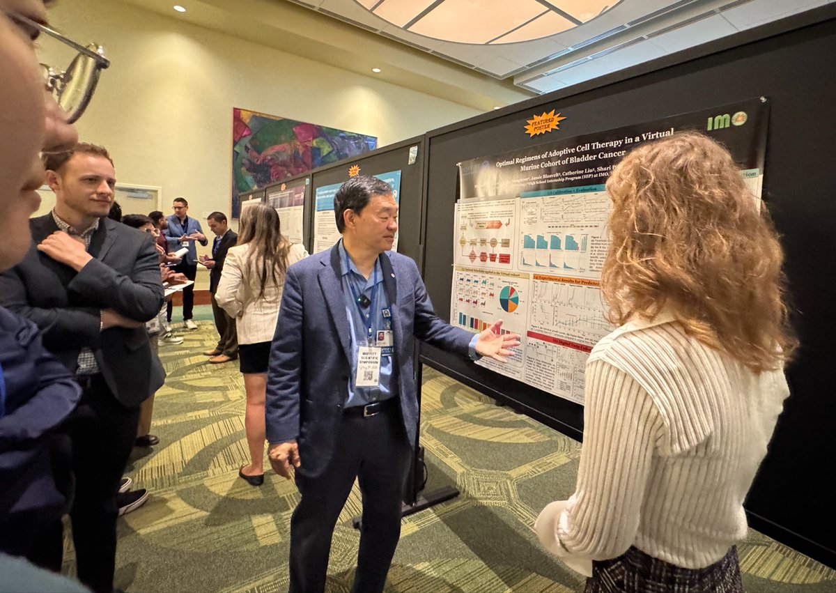PatrickHwuMD's tweet photo. 📸 scenes from my poster walk at today’s #MoffittScientificSymposium! @MoffittNews https://t.co/8Mxc3JJpBm