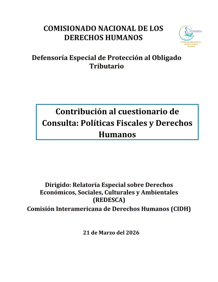 CONADEH-La Defensoría Del Pueblo tweet media