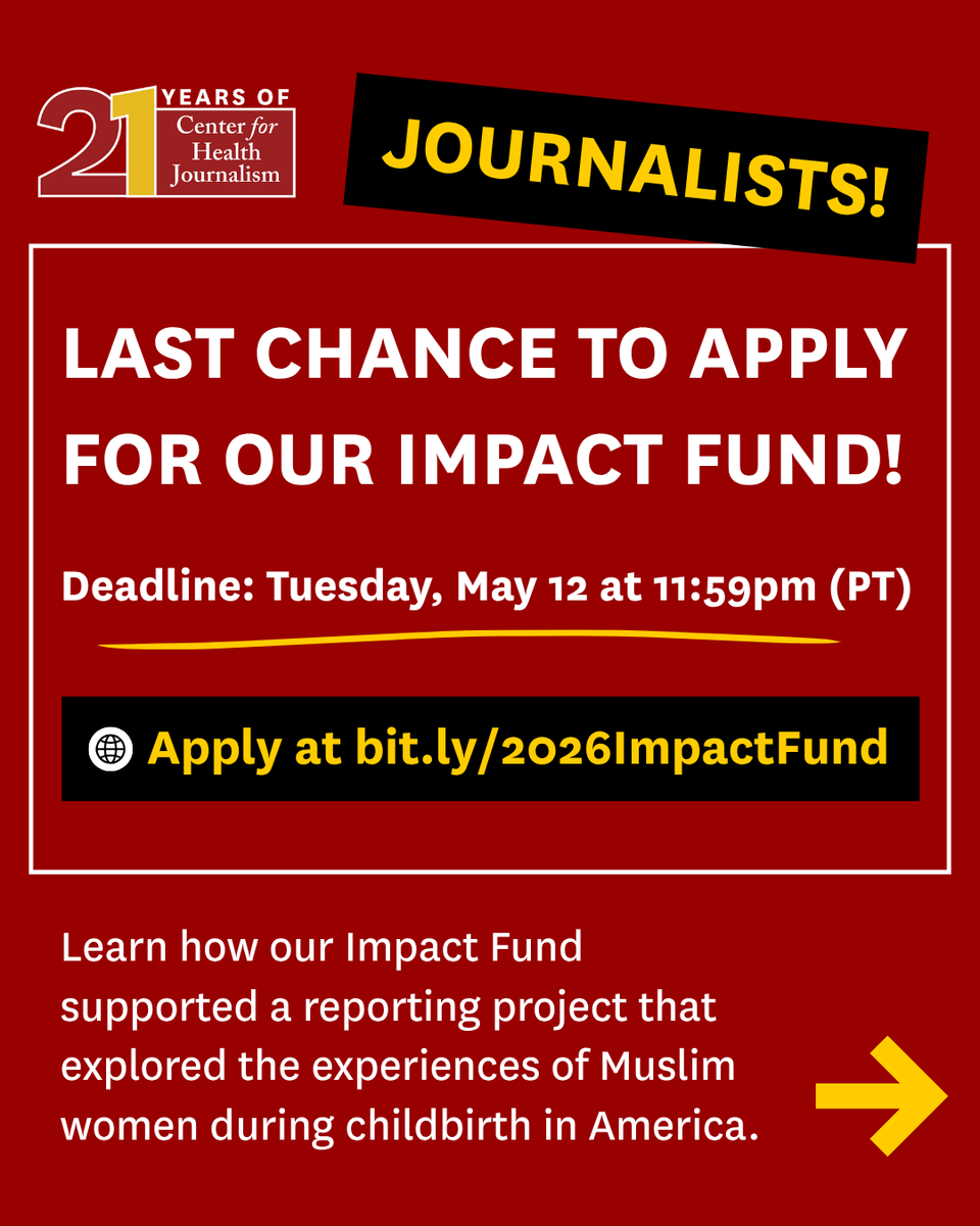 USC Center for Health Journalism tweet media