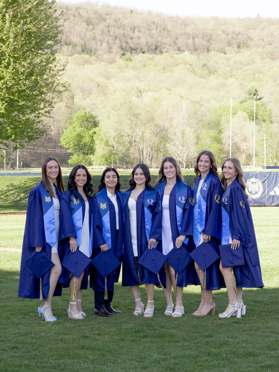 QU_Softball's tweet photo. Cheers to our senior class that leaves behind an unforgettable legacy!! We can’t wait to see where life takes you next and will always be cheering you on 💙

#BobcatNation x #MAACSB https://t.co/exUPksAbuo