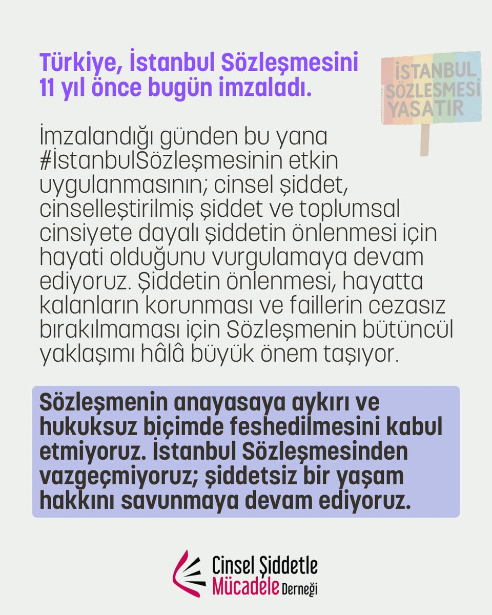 Cinsel Şiddetle Mücadele Derneği tweet media