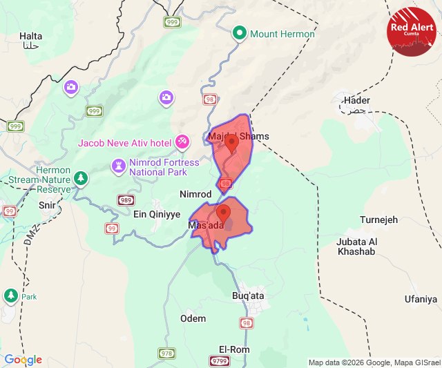 🚨Sirènes retentissant à Majdal Shams et Mas'ade, dans le nord d'Israël. https://t.co/9xYv0xDx6Y