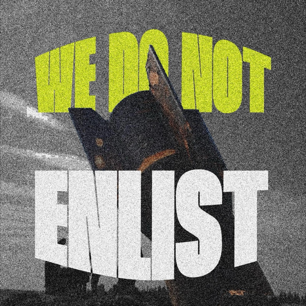 WeDoNotEnlist's tweet photo. United  against rearmament and mass conscription, we made one clear message echo  across the continent, directed at our ruling classes: We'll wage war on war because WE WILL NOT ENLIST.

This is only the beginning! https://t.co/fiwO6cumdq