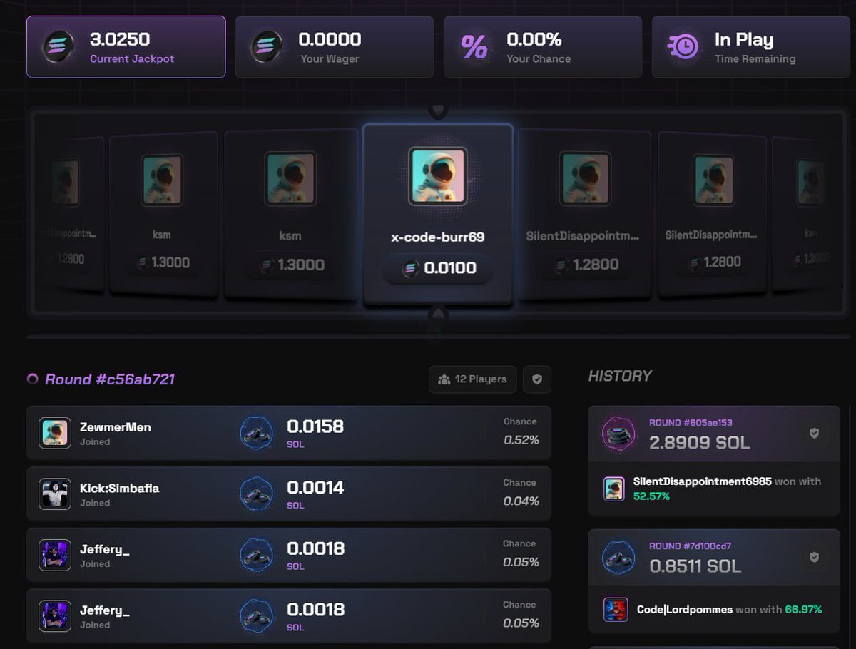 .1 sol to 3 sol just like that!

solpump’s new jackpot is literally free money

try it here -> solpump.io/a/SUPERDAD