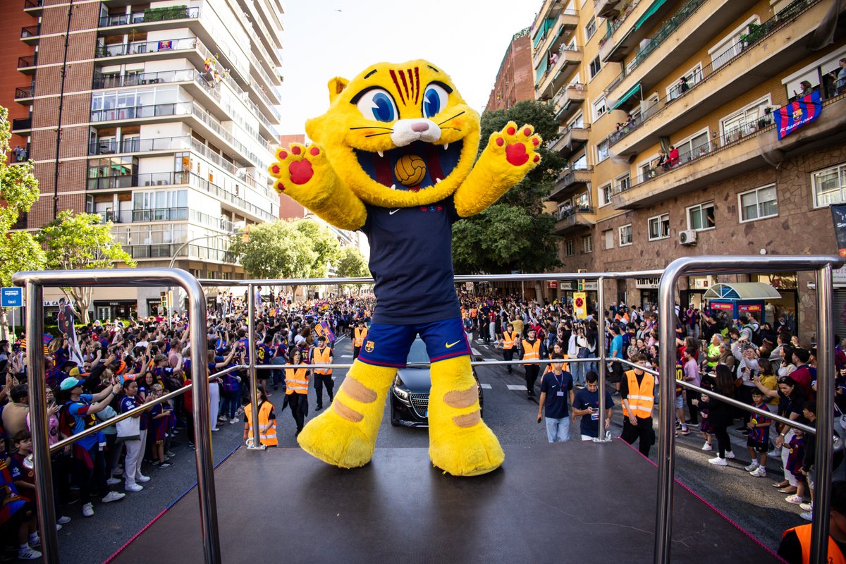 FCBarcelona's tweet photo. Everybody loves Cat 😽 https://t.co/KZaHfHnqHS