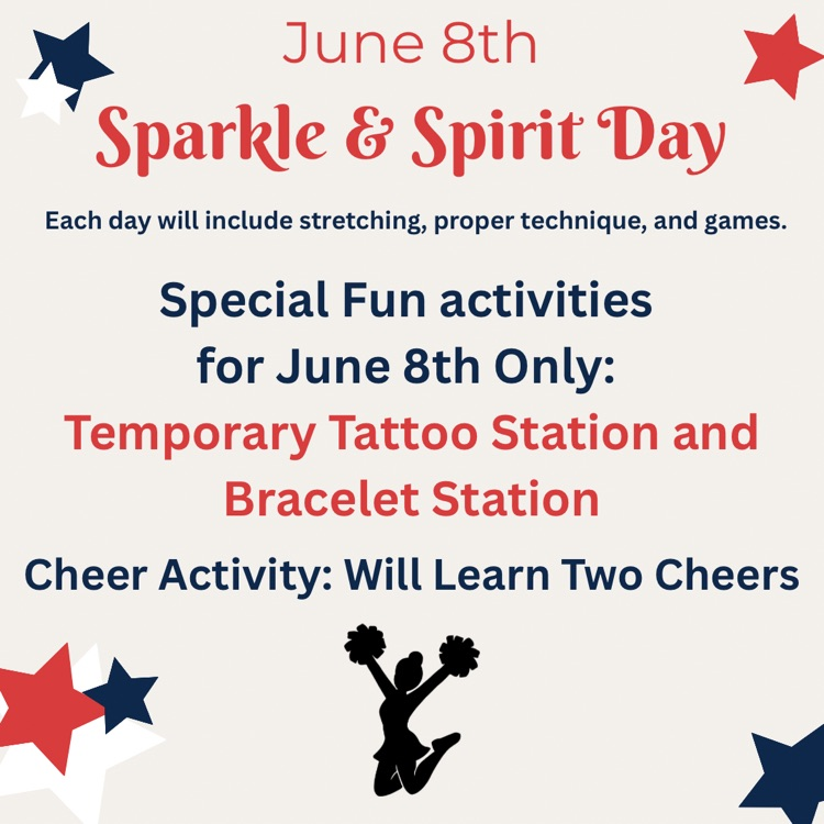 northmiddlestar's tweet photo. ✨📣 Ready to shine with the North Stars? Join us for North Stars Spirit Camp! ❤️⭐️💙 Learn cheers, have fun, make memories, and show your spirit! Don’t miss out — read the post for all the details and sign up today! #NorthStarsSpiritCamp #NorthNation https://t.co/YwkAIyZ6P9