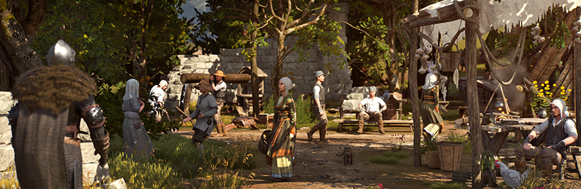 BellwrightGame's tweet photo. A prosperous village attracts the best talent. Raise your Prosperity levels in neutral towns to find higher quality recruits! Have you found a 'Stalwart' or 'Tireless' NPC yet? #Bellwright #SurvivalGame https://t.co/TE98r4uBaD https://t.co/GYv7akwAy9