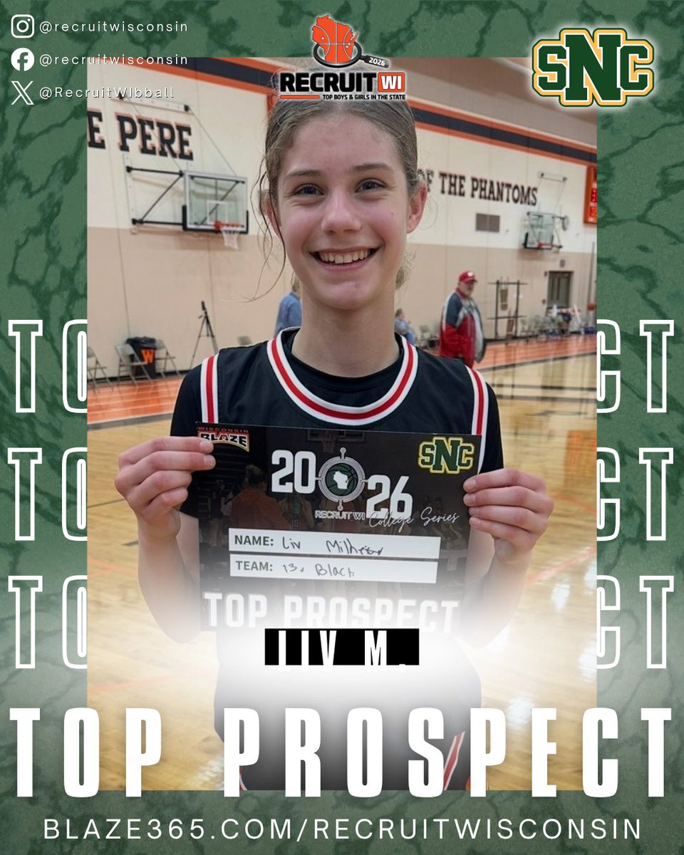 RecruitWIbball's tweet photo. 👀TOP PROSPECTS 
Shoutout to these athletes for showing out at our 2026 Recruit Wisconsin - College Series #2! 🏀
#recruitwisconsin https://t.co/lcR9EJoBOq