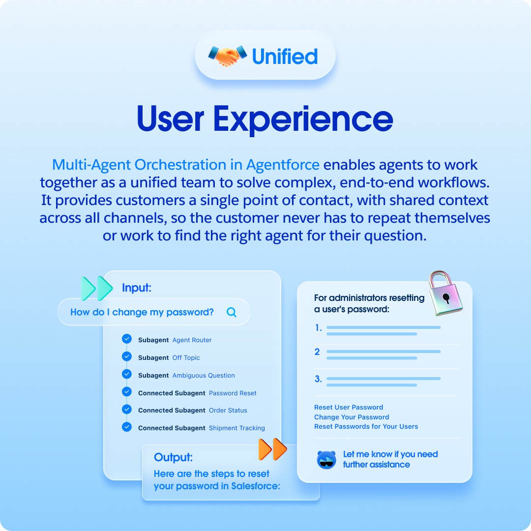 salesforce's tweet photo. What we're shipping in Summer '26: multi-agent orchestration, real-time voice, multi-language support, and a lot more.