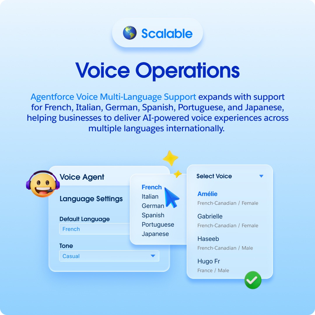 salesforce's tweet photo. What we're shipping in Summer '26: multi-agent orchestration, real-time voice, multi-language support, and a lot more.