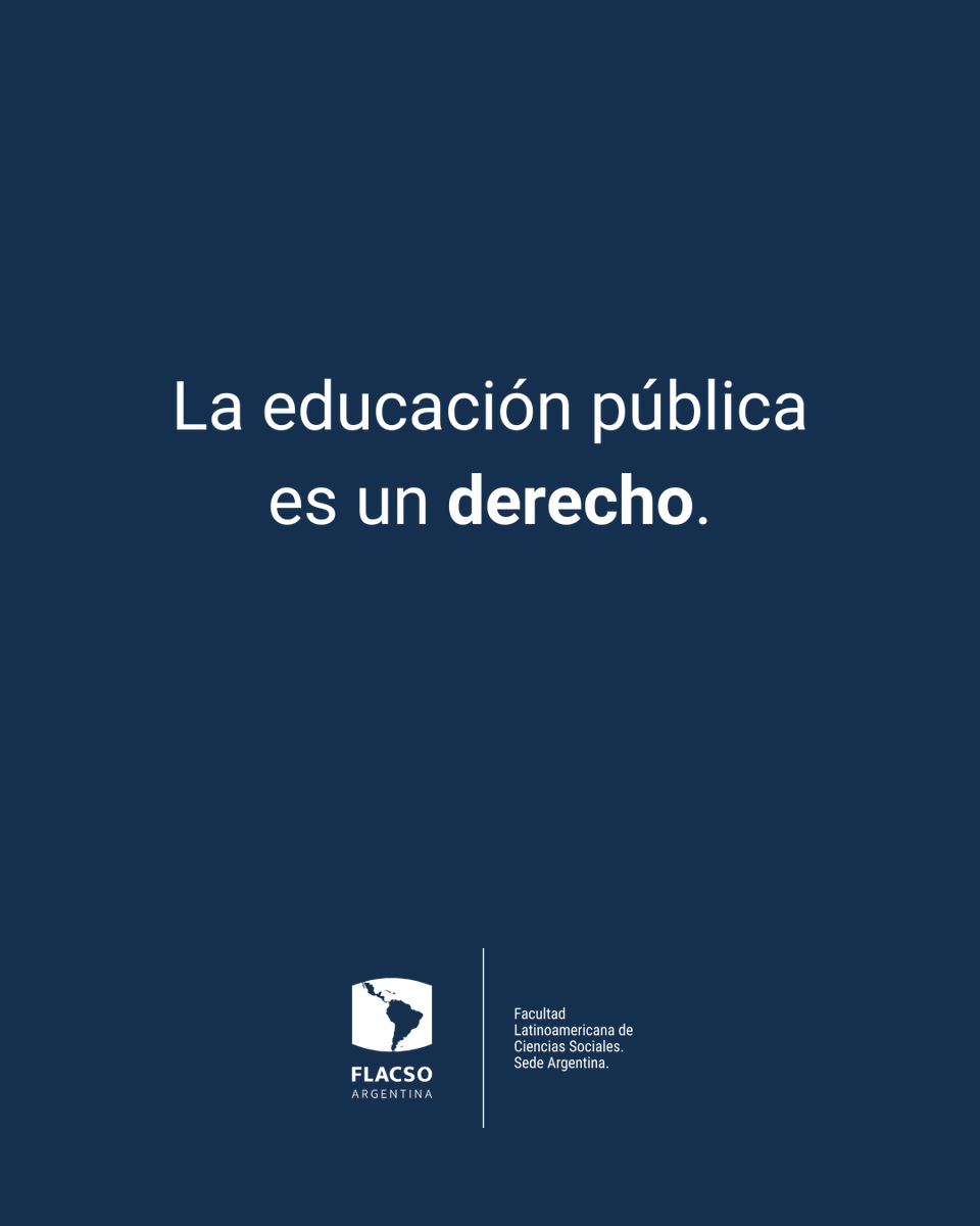 FLACSOARGENTINA's tweet photo. Exigimos el cumplimiento de la Ley de Financiamiento Universitario y el respeto a la autonomía de las instituciones de educación superior.

Sin derecho a la educación, el futuro es de unos pocos.

📌 12 de mayo, marchamos por la universidad pública. https://t.co/g8YfaWJewF