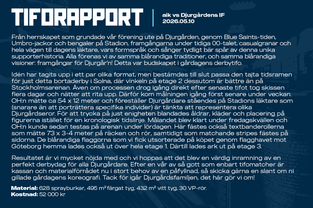 Sofialaktaren1's tweet photo. (1/2) Tiforapport: aik - Djurgårdens IF 2026.05.10

Stöd Sofialäktaren Tifo:

Swish: 1231769546
Patreon: https://t.co/4HpaWuh96Z https://t.co/2pBRsE2jeC