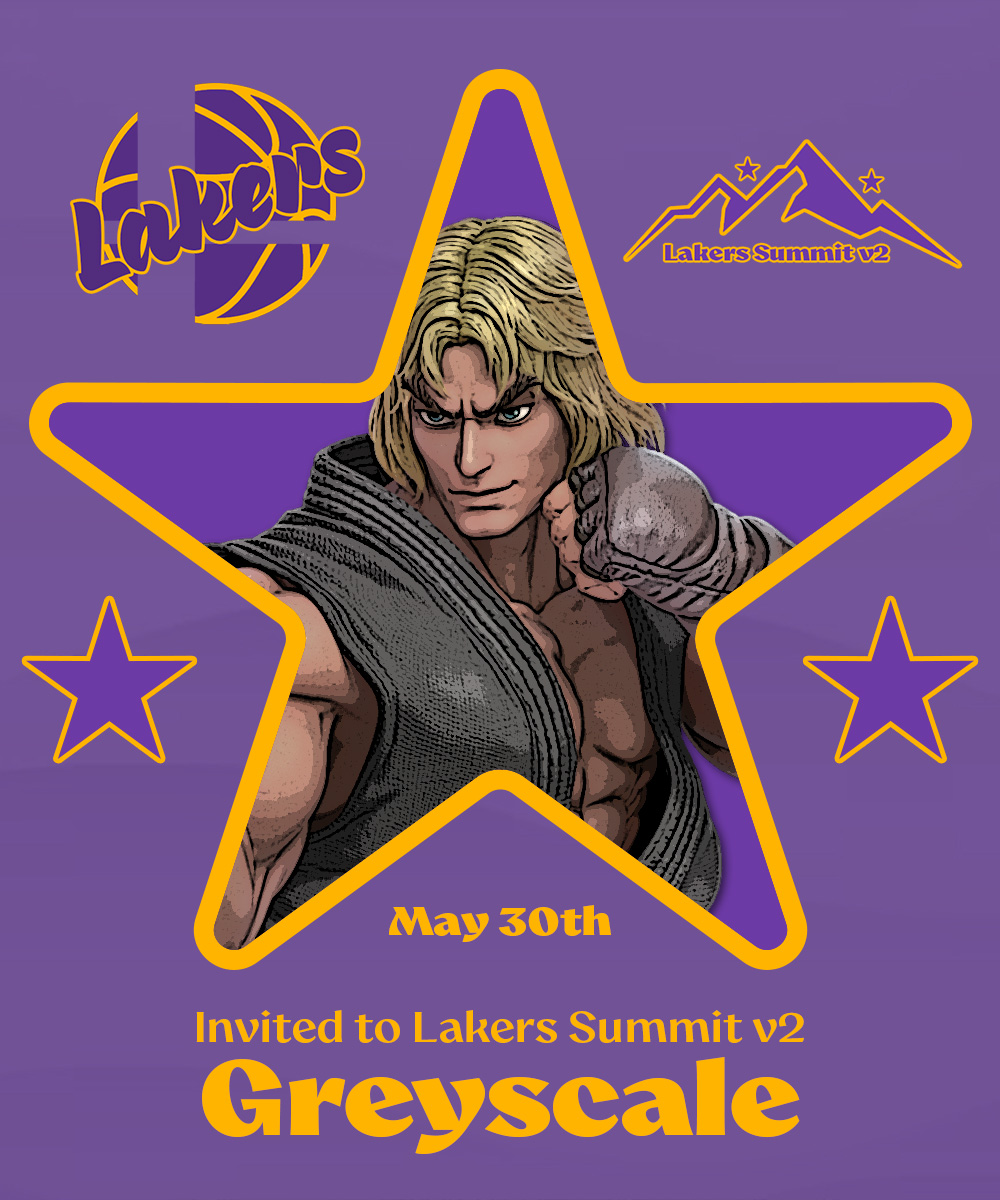 LakersSmash's tweet photo. Introducing Pool C for Lakers Summit v2!

- BigPapaSmash 🐉
- matth2w ⚽️
- Greyscale 🥋
- Buiscuitts 🔑

#LakersOnTop #LakersSummitv2 https://t.co/o4zXmsSHo5