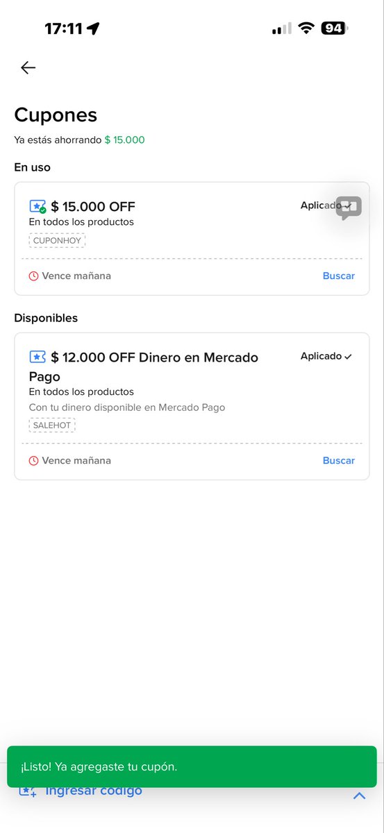 hdpofertas's tweet photo. Dos cupones activos ahorras 27K https://t.co/I620paK5QV