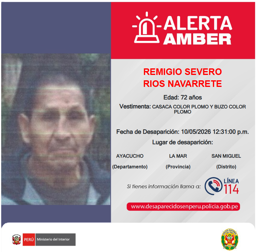 Alerta Amber PNP tweet media
