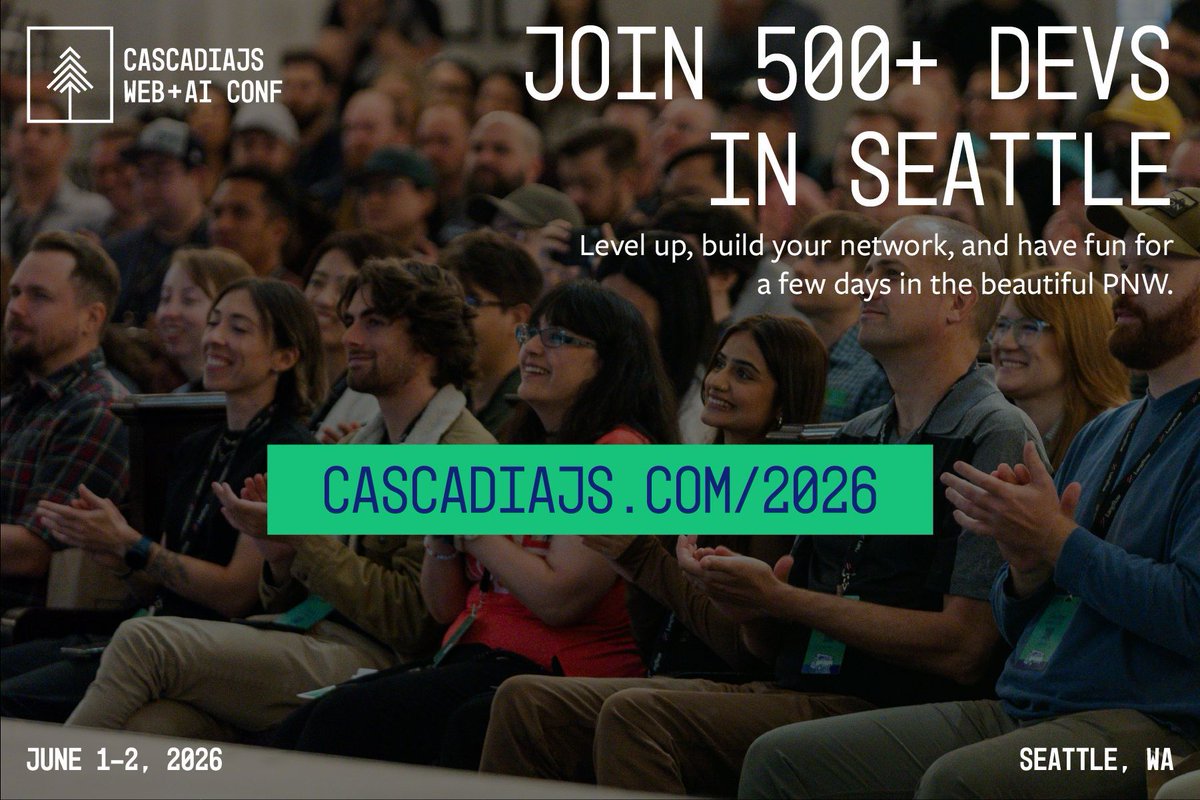 CascadiaJS 🇺🇸 🇨🇦 tweet media