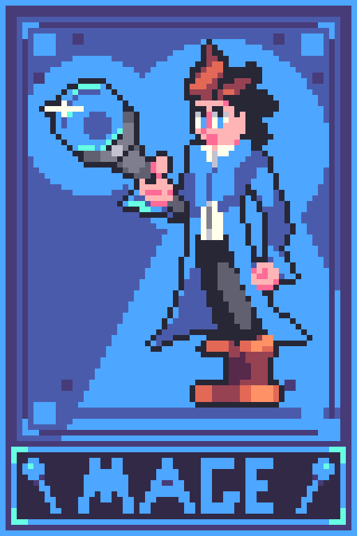 Hashtag_pixels's tweet photo. Okey, this fun Mage card 

#pixelart https://t.co/iafgwRaBq1