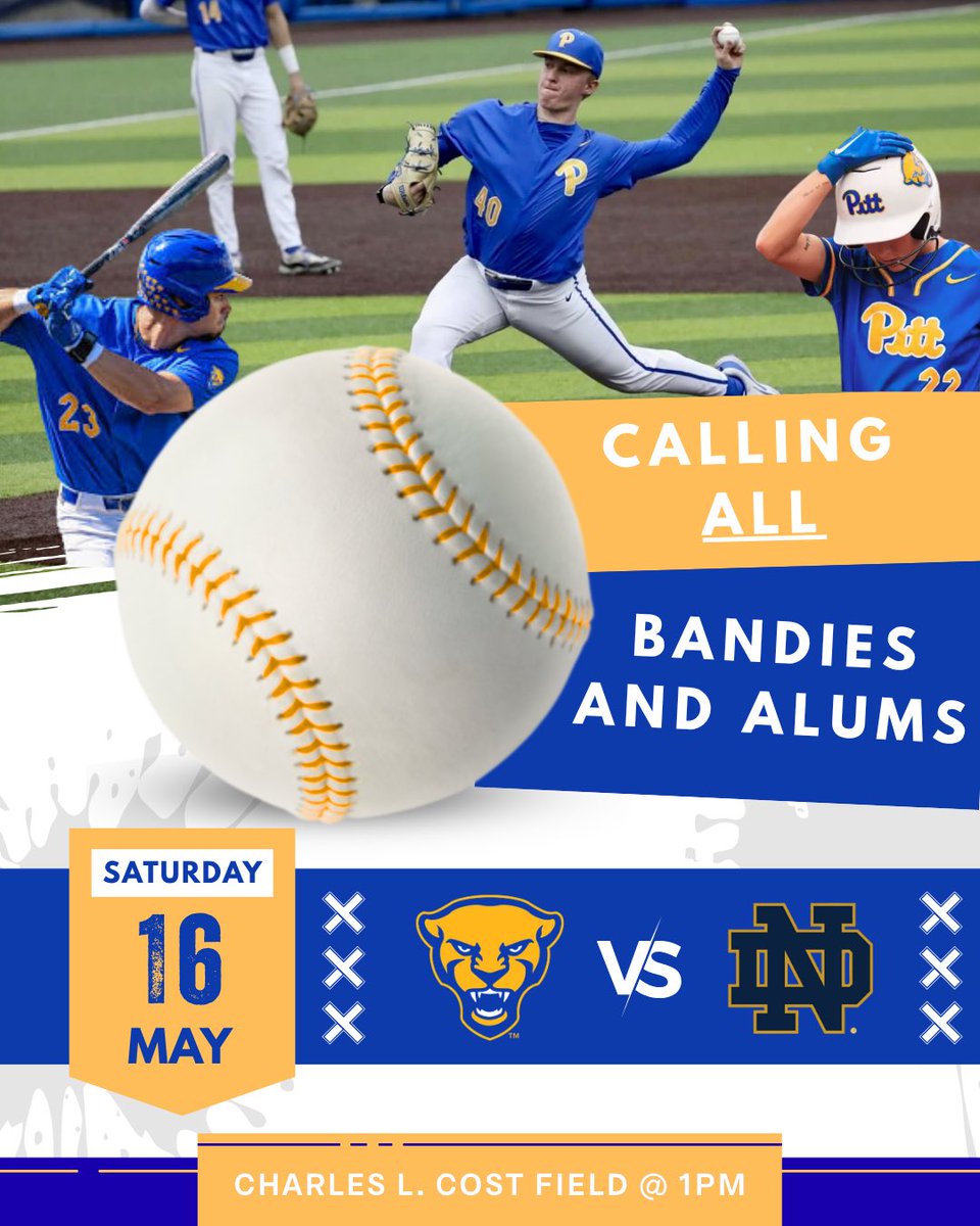 PittBand's tweet photo. We are still seeking players for the baseball game on Saturday! We especially need trumpets and trombones, but all instruments are welcome to come join us! The details are in the sign-up form below.

https://t.co/LJJUHcPnme https://t.co/MUtXonVc8Q
