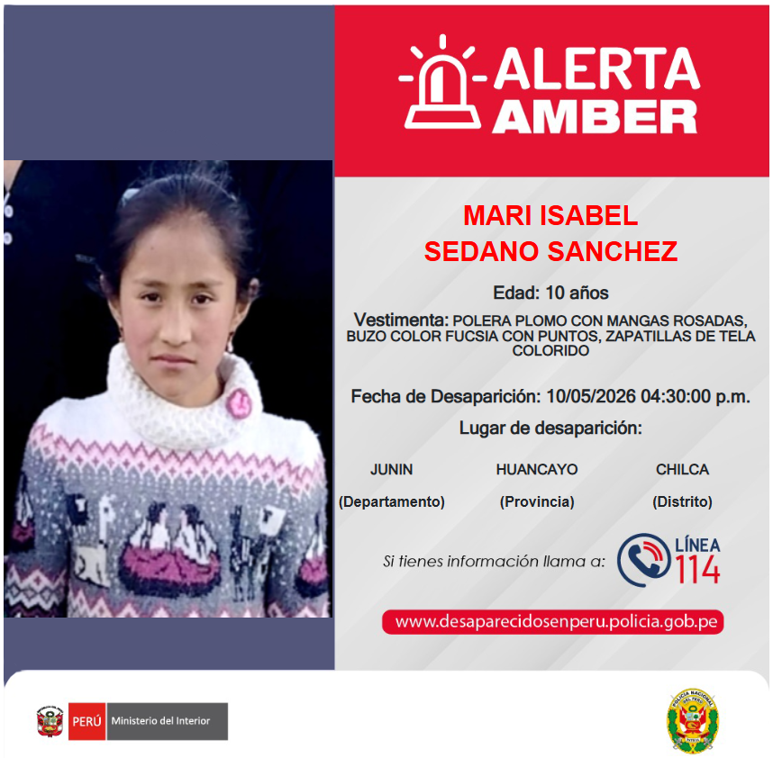Alerta Amber PNP tweet media