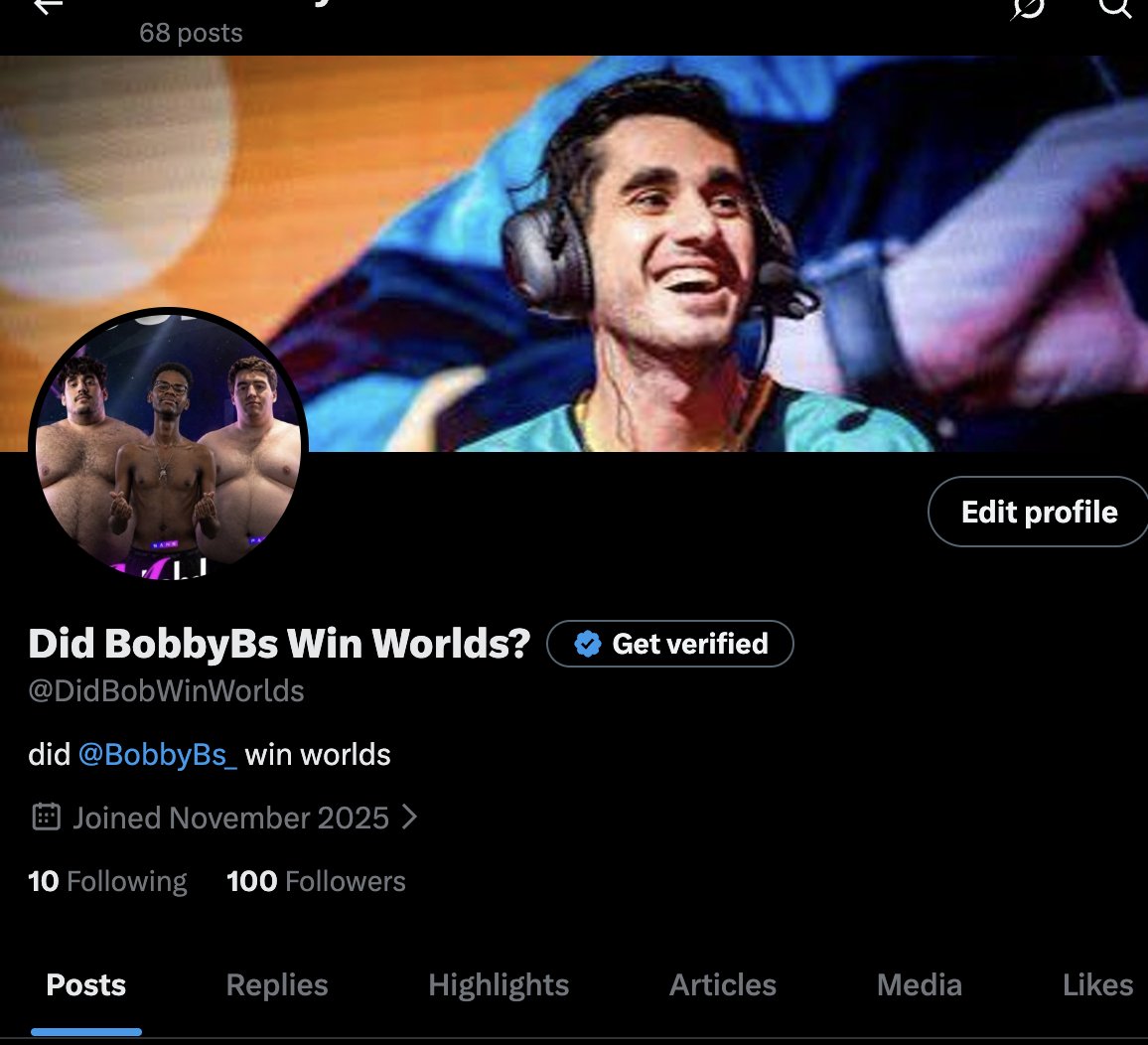 Did BobbyBs Win Worlds? tweet media