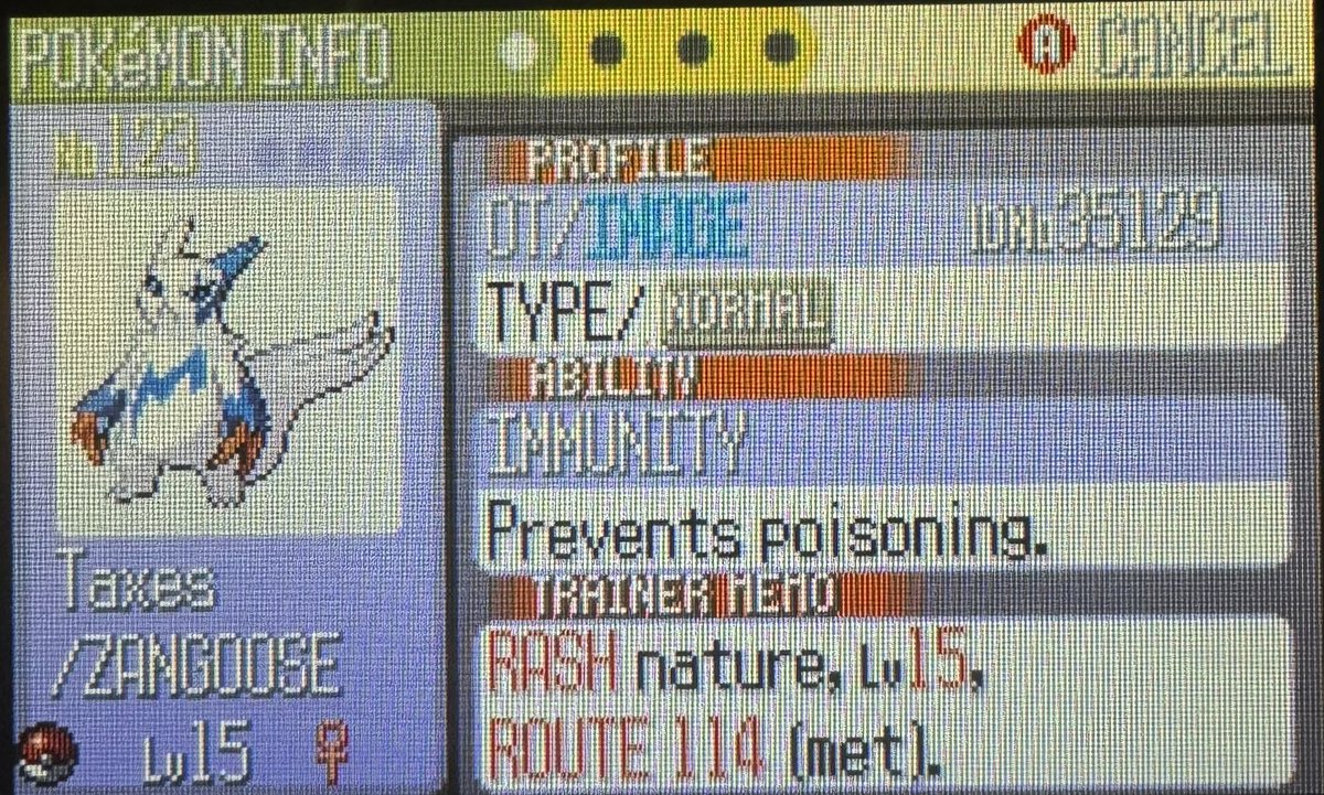 ImageShinyHuntr's tweet photo. Shiny Zangoose 6360 REs

Phase 1 For Swablu 

 swapped Manetric with Zangoose as a DTQ member https://t.co/lZzJXmoof5