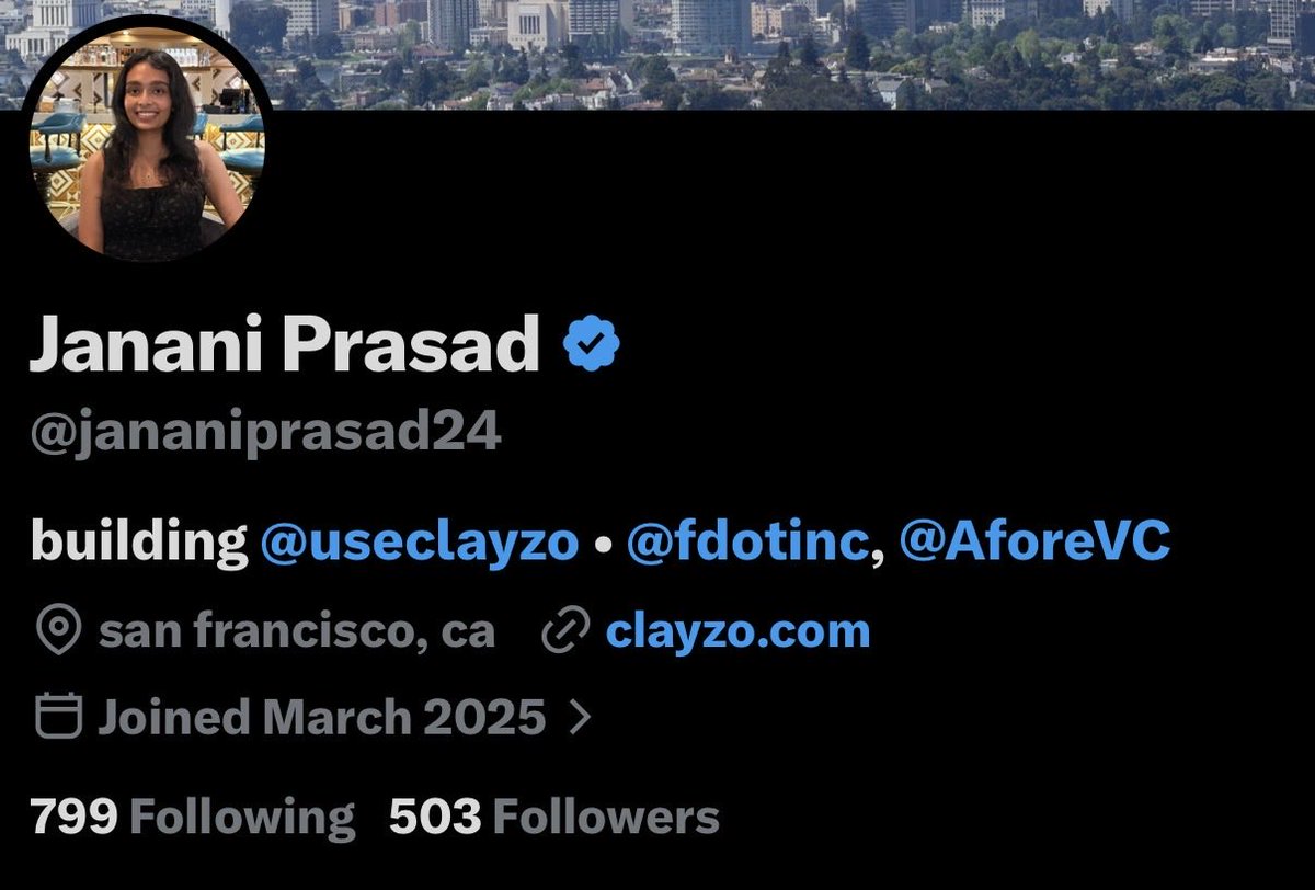 Janani Prasad tweet media