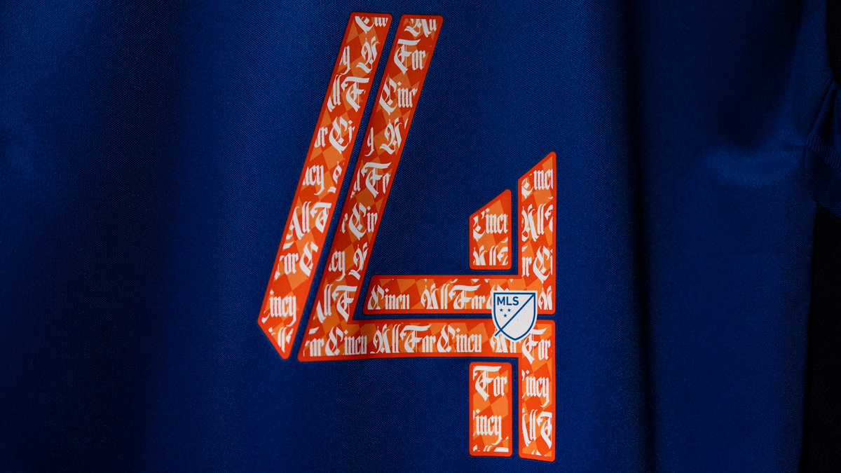 fccincinnati's tweet photo. Celebrating 513 Day in style! 🪡

For one night only, FC Cincinnati and Unheardof bring “All For Cincy” to life with custom-designed kit numbers inspired by the culture, creativity, and passion of our city.

Pick up yours at the match or Team Store ➡️: https://t.co/iBmYiSAk5c https://t.co/9D5t2QnURm