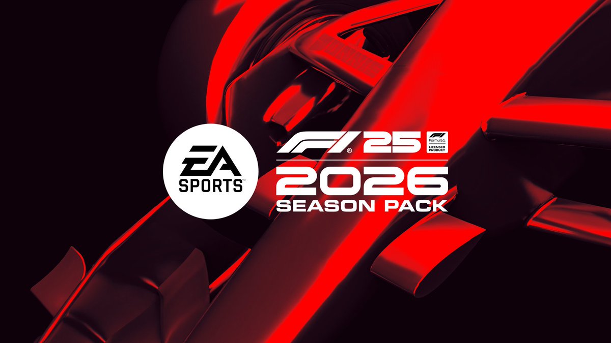 🚨 F1 25 - 2026 Season Pack will be shown for the first time on May 21st

EA SPORTS/Codemasters are hosting creators for a digital preview event of the 2026 Season Pack DLC for F1 25 on May 21st