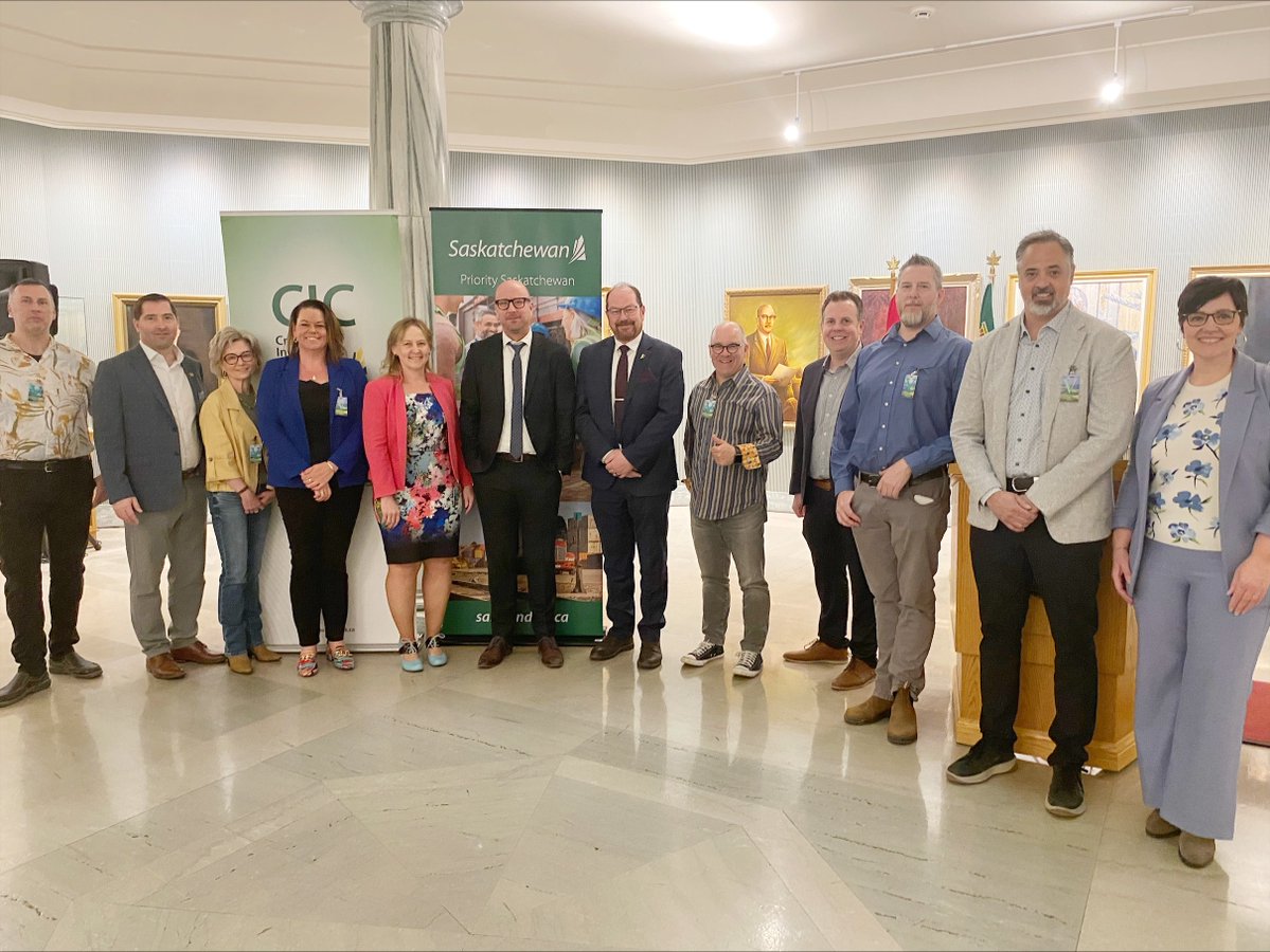 SKGov's tweet photo. On May 11, The Ministry of SaskBuilds and Procurement and Crown Investments Corporation hosted an event highlighting that 94% of 490 procurements in 2025–26 went to Saskatchewan companies. https://t.co/9s8ngeMvs9