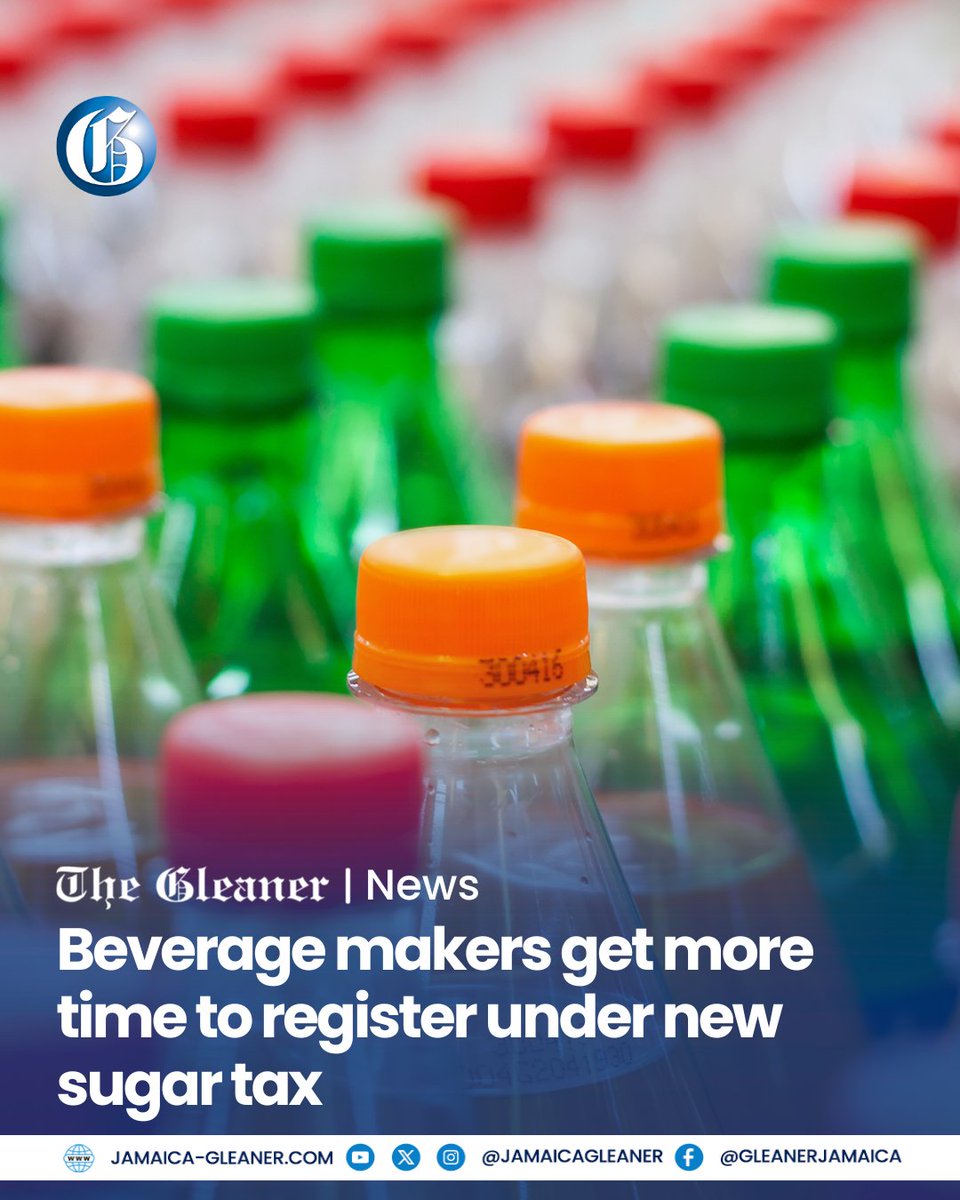 Manufacturers of non-alcoholic sweetened beverages have been given until Friday, May 15, to complete licensing under the new Special Consumption Tax regime.

Read more: jamaica-gleaner.com/article/202605…