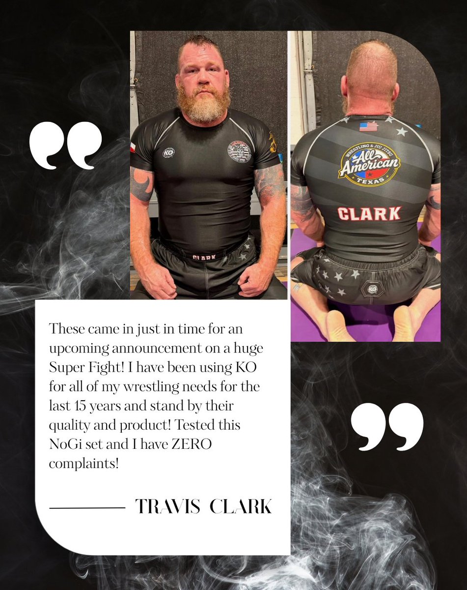 KO_SPORTS's tweet photo. Nothing speaks louder than feedback from those who live the grind every day.
Thank you Travis Clark for trusting KO for the last 15 years and for the incredible review of our latest set. 👊🔥 https://t.co/d0yQZz1pm8