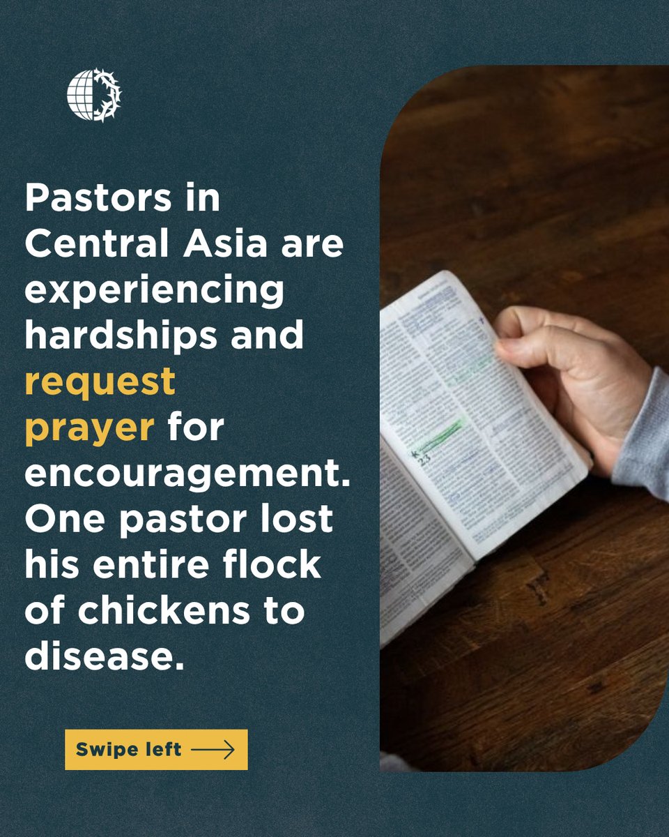 VOM_USA's tweet photo. Pastors in Central Asia are experiencing hardships and request prayer for encouragement. Swipe to read how you can pray for them. https://t.co/9PHpYyLKOj