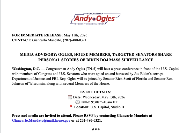 Rep. Andy Ogles tweet media