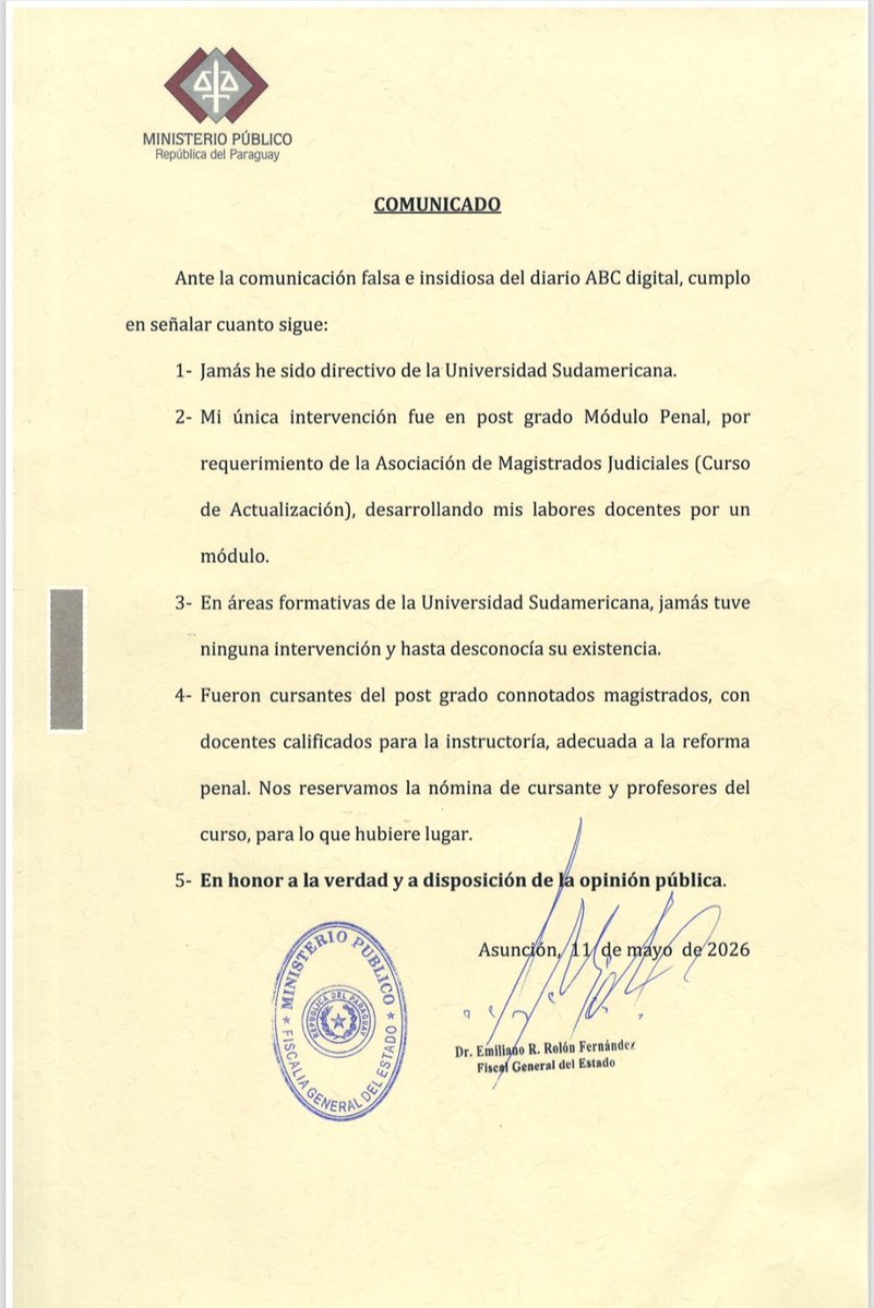 Agenda Paraguay tweet media