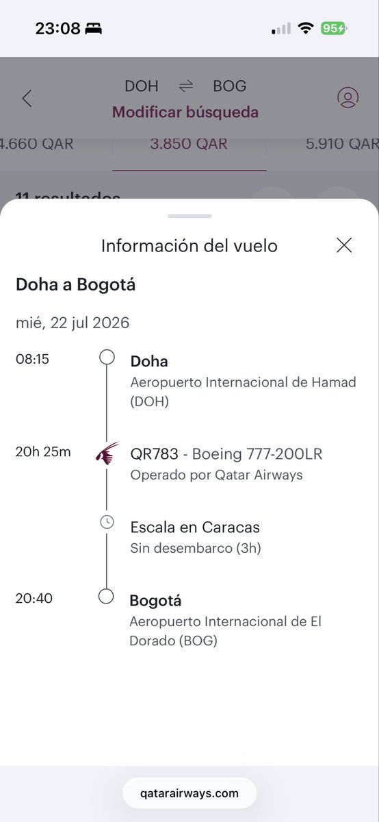 bucean14's tweet photo. @miguel_picon De hecho según su web oficial de tickets también inician el 22 a Bogotá solo que hacen DOH-CCS-BOG-CCS-DOH https://t.co/YtPbXh2xjb