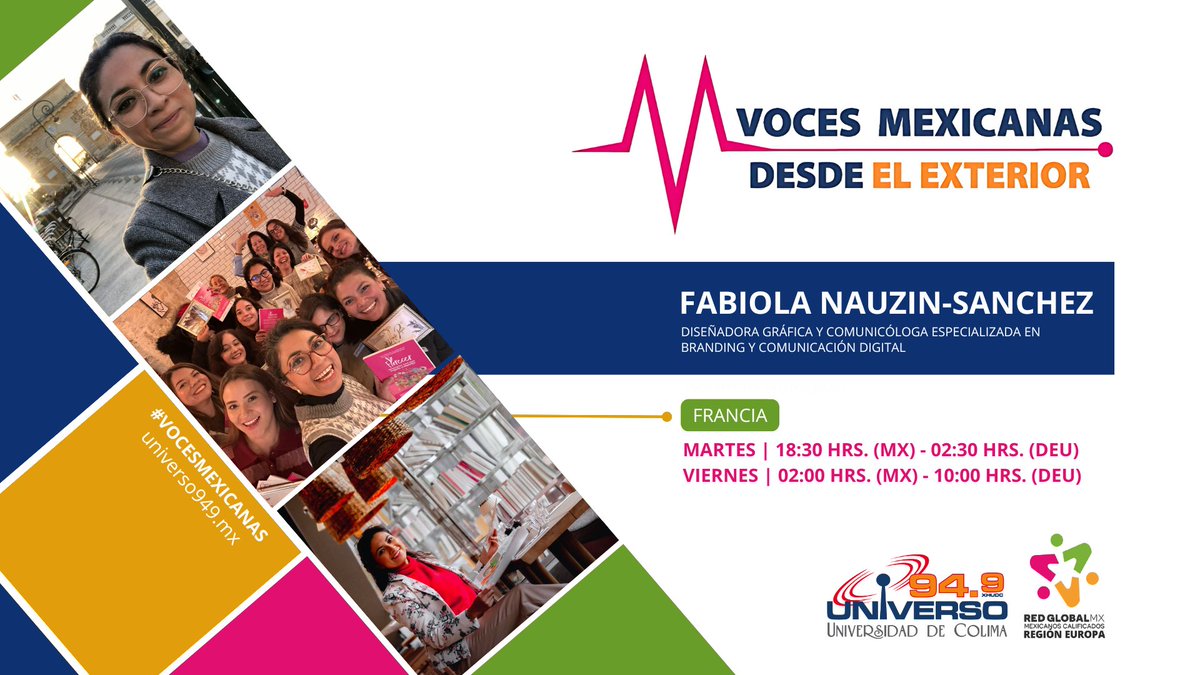 UNIVERSO949's tweet photo. Conozcamos la historia de Fabiola, una diseñadora gráfica y comunicóloga especializada en branding y comunicación digital, quien decidió construir su camino en Francia, para luego emprender como brand designer y crear un estudio creativo FNS Graphisme ▶️ https://t.co/XJkHRs1T5T https://t.co/sYV20R0Tuz