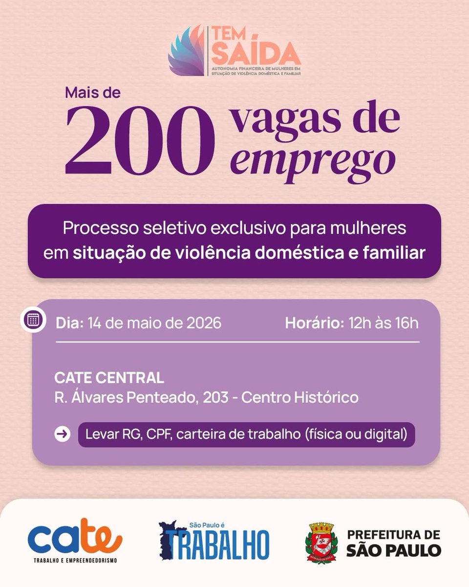 Secretaria de Desenvolvimento Econômico e Trabalho tweet media