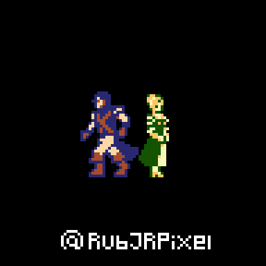 RubJRPixel's tweet photo. This is my first attempt at adapting character designs into an 8-bit format. Here’s the final result for Richter Belmont and Annette.

What do you think? 🙂 https://t.co/qYSteXTUmu
