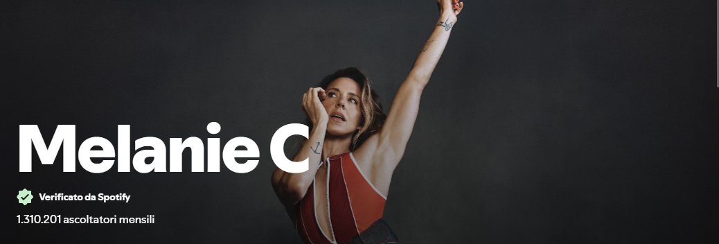 Melanie C Spotify Stats tweet media